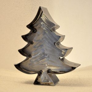 Metall Tannenbaum Retro Sign von Feinrost aus Stahlblechn im industrial Design