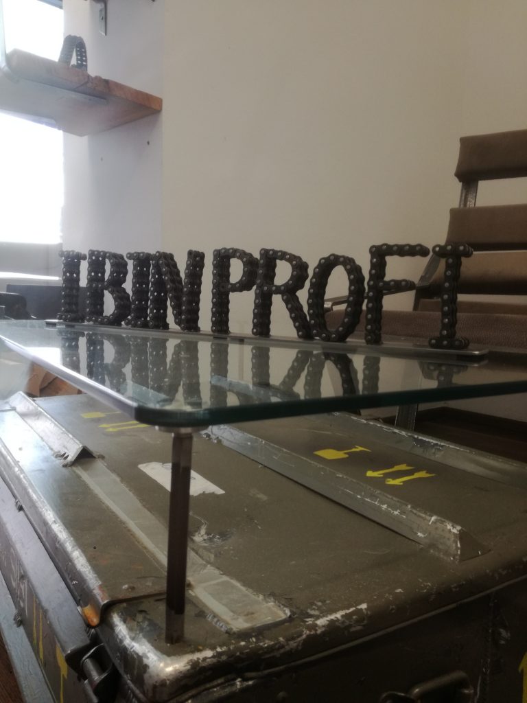 Ketten Schriftzug I BIN PROFI