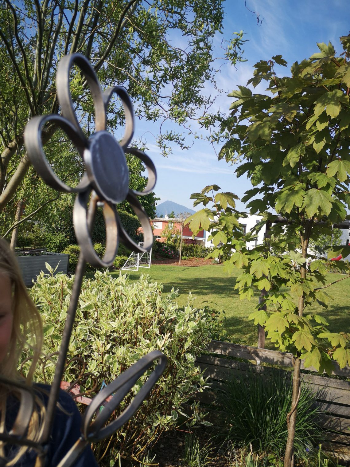 Gartenstecker Blume Feinrost